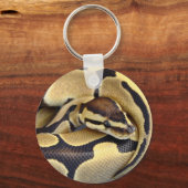 Gele en zwarte doornbuis 3 sleutelhanger (Voorkant)