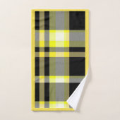 Gele en zwarte handdoekset bad handdoek (Handdoek)