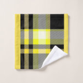 Gele en zwarte handdoekset bad handdoek (Wasdoekje)