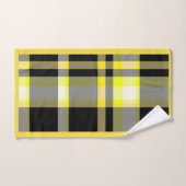 Gele en zwarte handdoekset bad handdoek (Handdoek)