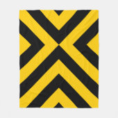 Gele en zwarte kazen fleece deken (Voorkant)