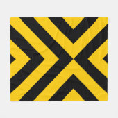 Gele en zwarte kazen fleece deken (Voorkant (Horizontaal))