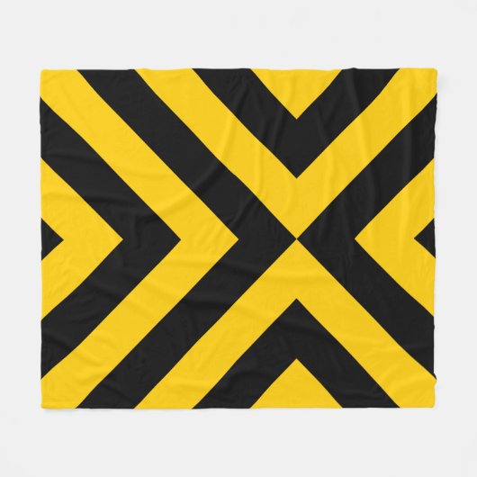 Gele en zwarte kazen fleece deken (Voorkant (Horizontaal))