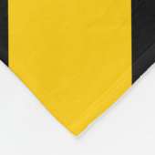 Gele en zwarte kazen fleece deken (Hoek)