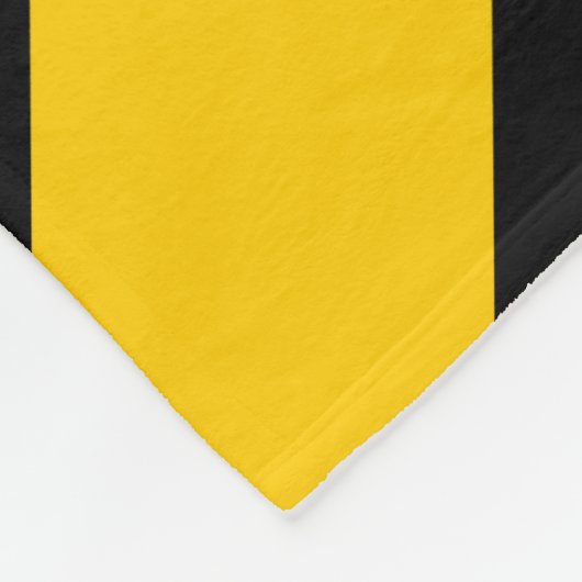 Gele en zwarte kazen fleece deken (Hoek)