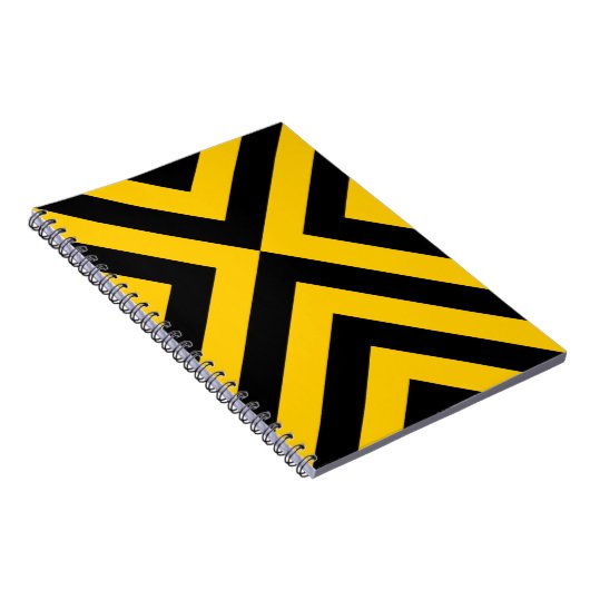 Gele en zwarte kazen notitieboek (Rechterzijde)