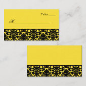 Gele en zwarte kleppen plaatskaartje (Voorkant / Achterkant)