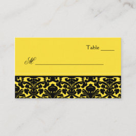 Gele en zwarte kleppen plaatskaartje