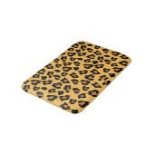 Gele en zwarte leopard Print Bathmat Badmat (Gekanteld)