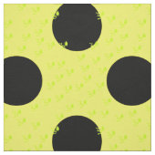 Gele en zwarte poolpunts stof (Swatch)