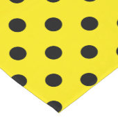 Gele en zwarte stippen korte tafelloper (Hoek)