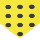 Gele en zwarte stippen tafelkleed (Gekanteld)