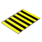 Gele en zwarte strepen notitieboek (Linkerzijde)