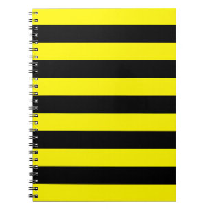 Gele en zwarte strepen notitieboek