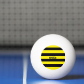gele en zwarte strepen pingpongbal (Net)