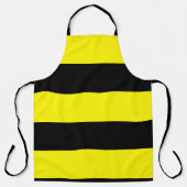 Gele en zwarte strepen schort (Voorkant)