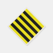 Gele en zwarte strepen servet (Hoek)