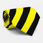 Gele en zwarte strepen stropdas (Opgerold)