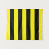 Gele en zwarte strepen wandkleed (Voorkant (horizontaal))