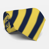 gele en zwarte stroken stropdas (Opgerold)