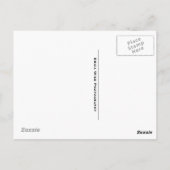 Gele en Zwarte Veenmol Briefkaart (Achterkant)