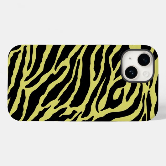Gele en zwarte vingerafdrukken Case-Mate iPhone case (Achterkant (horizontaal))