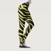 Gele en zwarte vingerafdrukken leggings (Rechts)