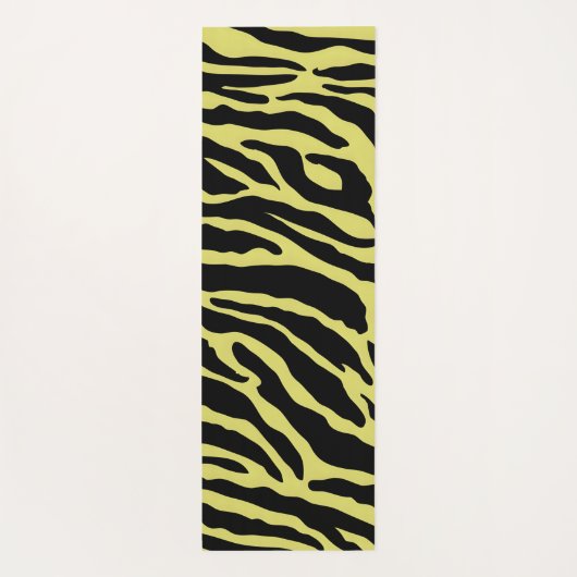 Gele en zwarte vingerafdrukken yogamat (Achterkant)