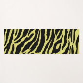 Gele en zwarte vingerafdrukken yogamat (Voorkant (horizontaal))