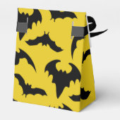 Gele en zwarte vleermuizen Halloween Party Bedankdoosjes (Achterkant)