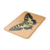 Gele en zwarte vlinder badmat (Gekanteld)