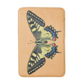Gele en zwarte vlinder badmat (Voorkant Verticaal)