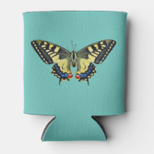 Gele en zwarte vlinder