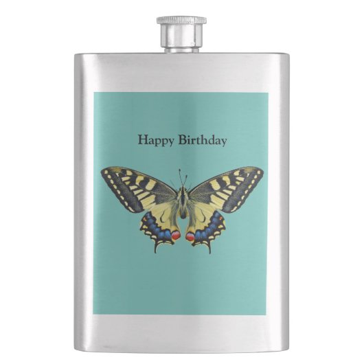 Gele en zwarte vlinder flacon (Voorkant)