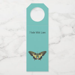 Gele en zwarte vlinder flessenhanger