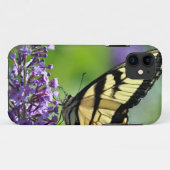 Gele en zwarte vlinder op lavendel Case-Mate iPhone case (Achterkant (horizontaal))
