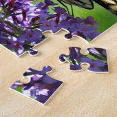 Gele en Zwarte Vlinder op Lavendel Legpuzzel (Zijkant)