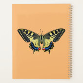 Gele en zwarte vlinder planner (Achterkant)