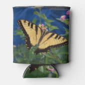 Gele en zwarte zandstaartvlinder blikjeskoeler (Voorkant)