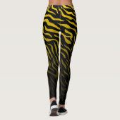 Gele en zwarte zebrastrepen: stijlvolle Leggings (Achterkant)
