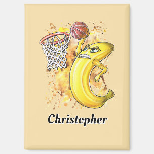Gele Energetische Slam Dunk Banaan Fruit-Fueled 🍌 Magneet
