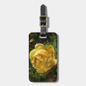 Gele Engelse Roos Bagagelabel (Voorkant verticaal)