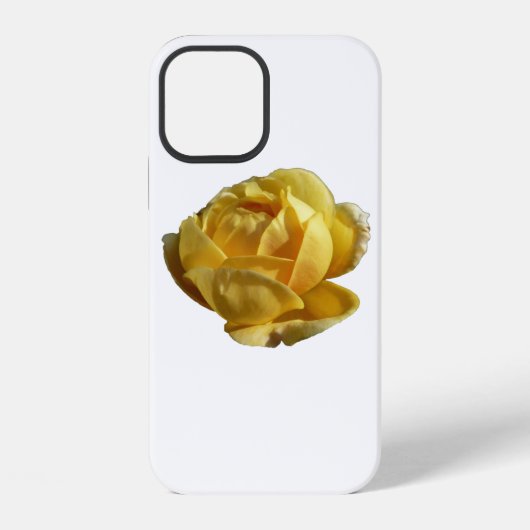 Gele Engelse Roos iPhone Hoesje (Achterkant)