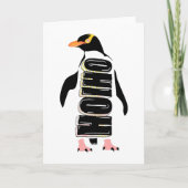 Gele eogige pinguïn kaart (Voorkant)