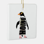 Gele eogige pinguïn keramisch ornament (Rechts)