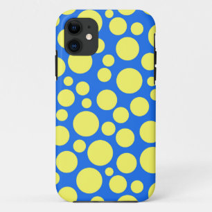 Gele erwten op een hemelsblauwe achtergrond Case-Mate iPhone case