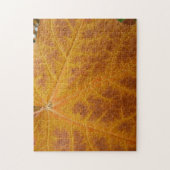 Gele esdoornblad herfst abstracte natuur legpuzzel (Verticaal)
