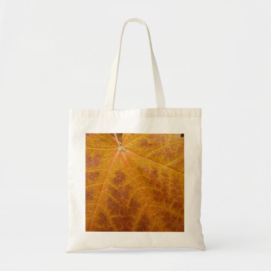 Gele esdoornblad herfst abstracte natuur tote bag (Voorkant)