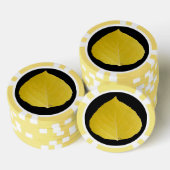 Gele Espenblad #5 Poker Chips (Opstapeling)