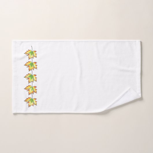 Gele espenblad, botanisch ontwerp bad handdoek (Handdoek)
